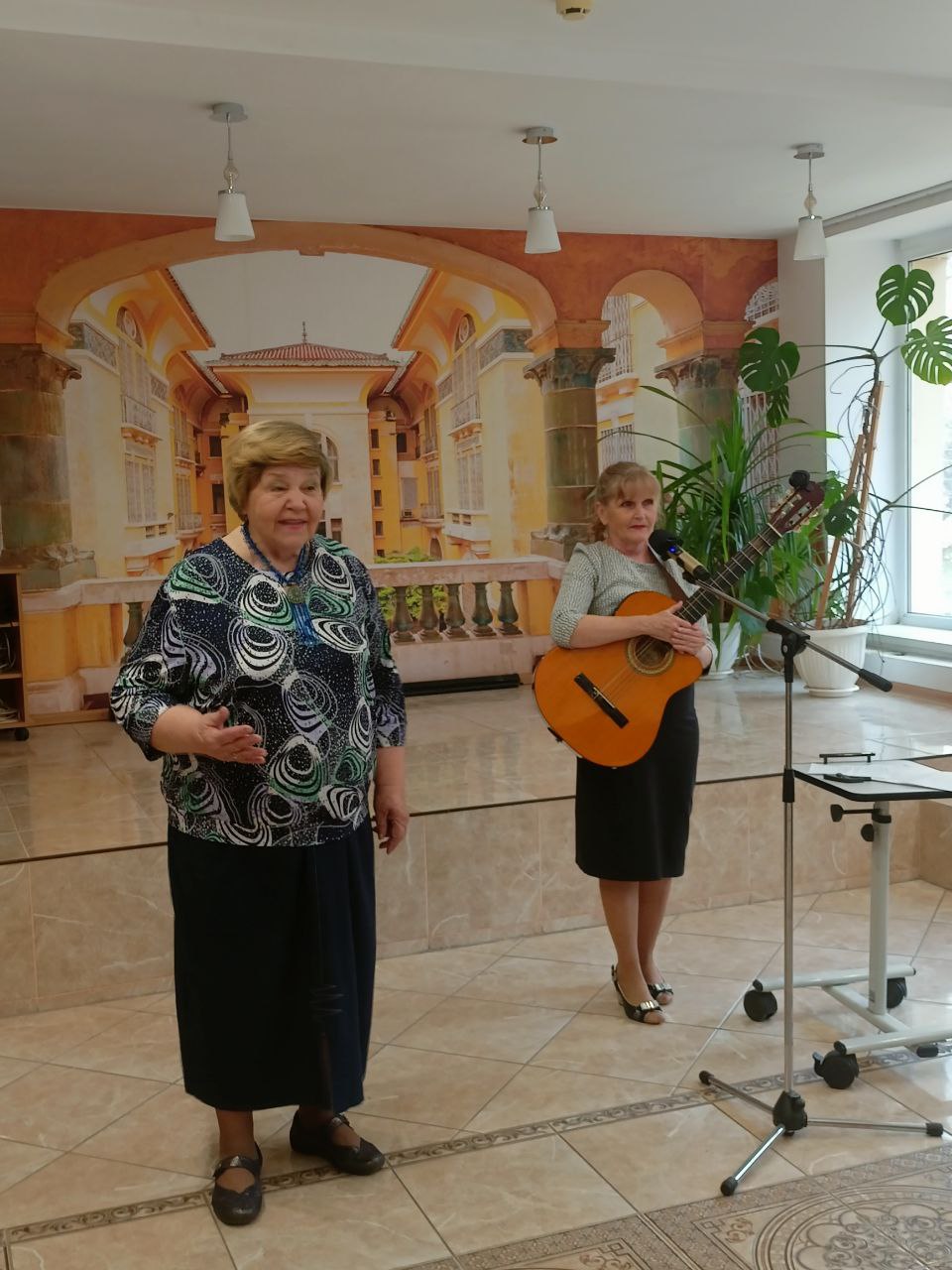 Выступление дуэта 